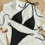 Hanging neck tie bikini multi-color three-point swimsuit hot spring swimsuit - Korvel