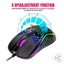 Wired gaming mouse with hollow holes and glowing light lightweight gaming mouse for esports - Korvel