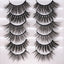 Eight Pairs Of Magnet False Eyelashes With Round Box Mirror Magnetic Iron-Absorbing Stone Eyelashes Magnetic Eyeliner Liquid Eyelashes - Korvel