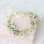 Fresh flower garland headwear hand woven fabric small daisy flower spring fairy outdoor hair accessory - Korvel