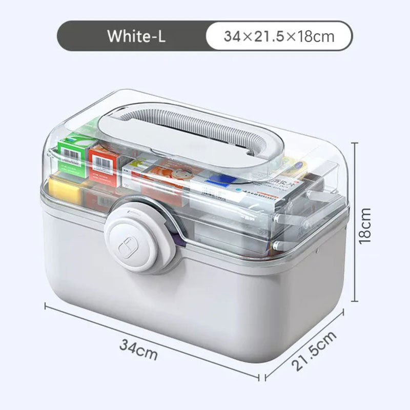 Boîte d'Organisateur de Médicaments Familiale de Grande Capacité