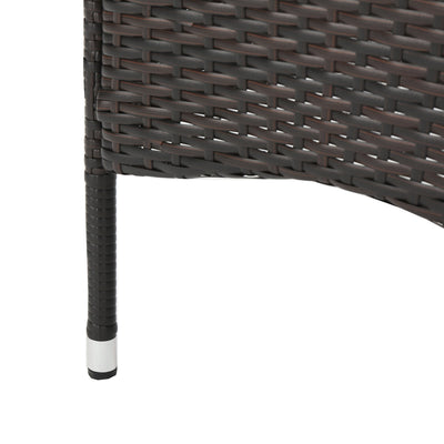 Clementine Outdoor Multibrown PE Wicker Dining Chairs (Set of 2) - Korvel