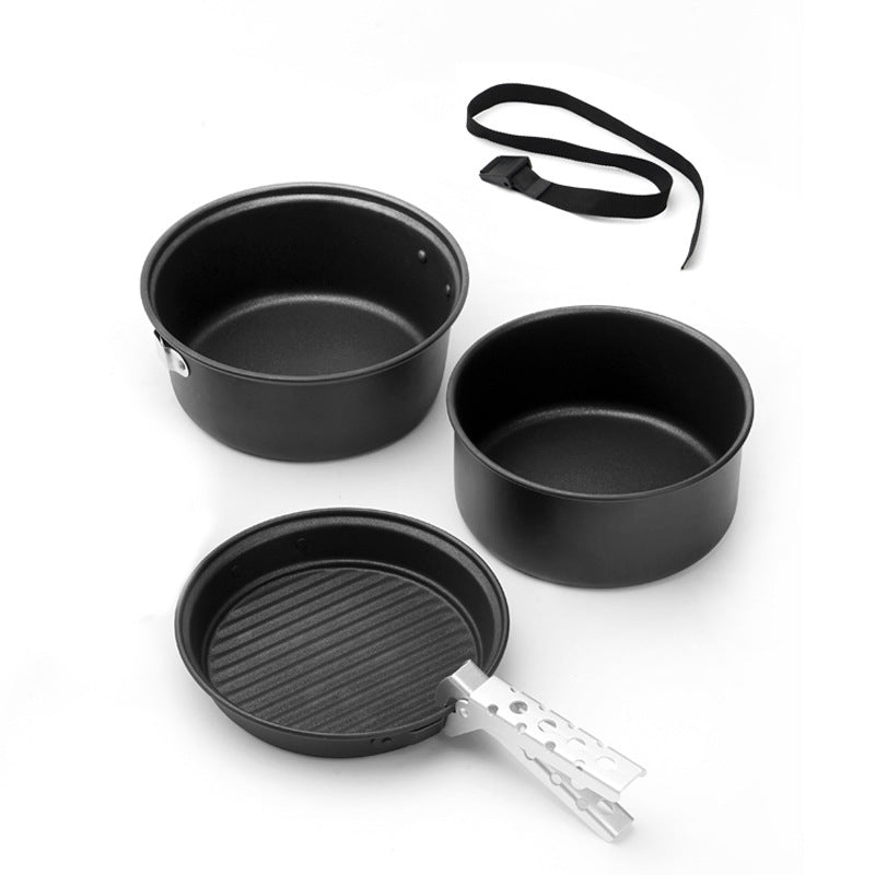 Lightweight Non-Stick Camping Pot Set for Outdoor Adventures