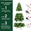 6FT Prelit Christmas Tree with PE & PVC