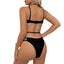 Sexy lingerie, sexy black one-piece hollow perspective women's lingerie - Korvel