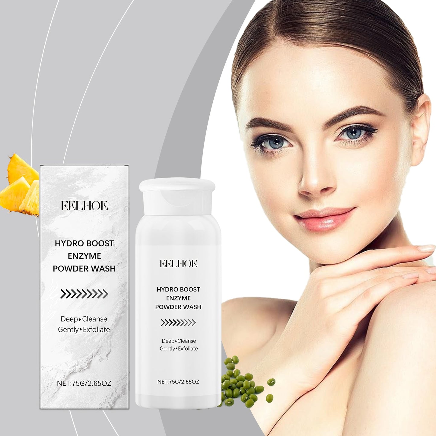 Cleansing Flour Gently Cleanses Face, Moisturizes And Hydrates Skin, Refreshing And Non-Greasy Cleansing Flour - Korvel
