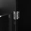 Elegant Black Bathroom Floor Storage Cabinet with Adjustable Shelves