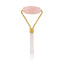 Natural Rose Quartz Facial Massage Crystal Stone Body Jade Massager Derma Roller Skincare Ice Roller Wrinkle Removal Beauty Tool - Korvel