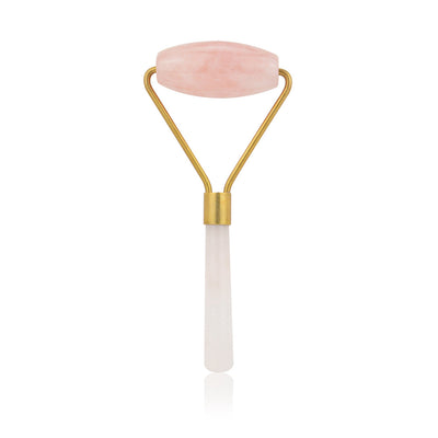 Natural Rose Quartz Facial Massage Crystal Stone Body Jade Massager Derma Roller Skincare Ice Roller Wrinkle Removal Beauty Tool - Korvel