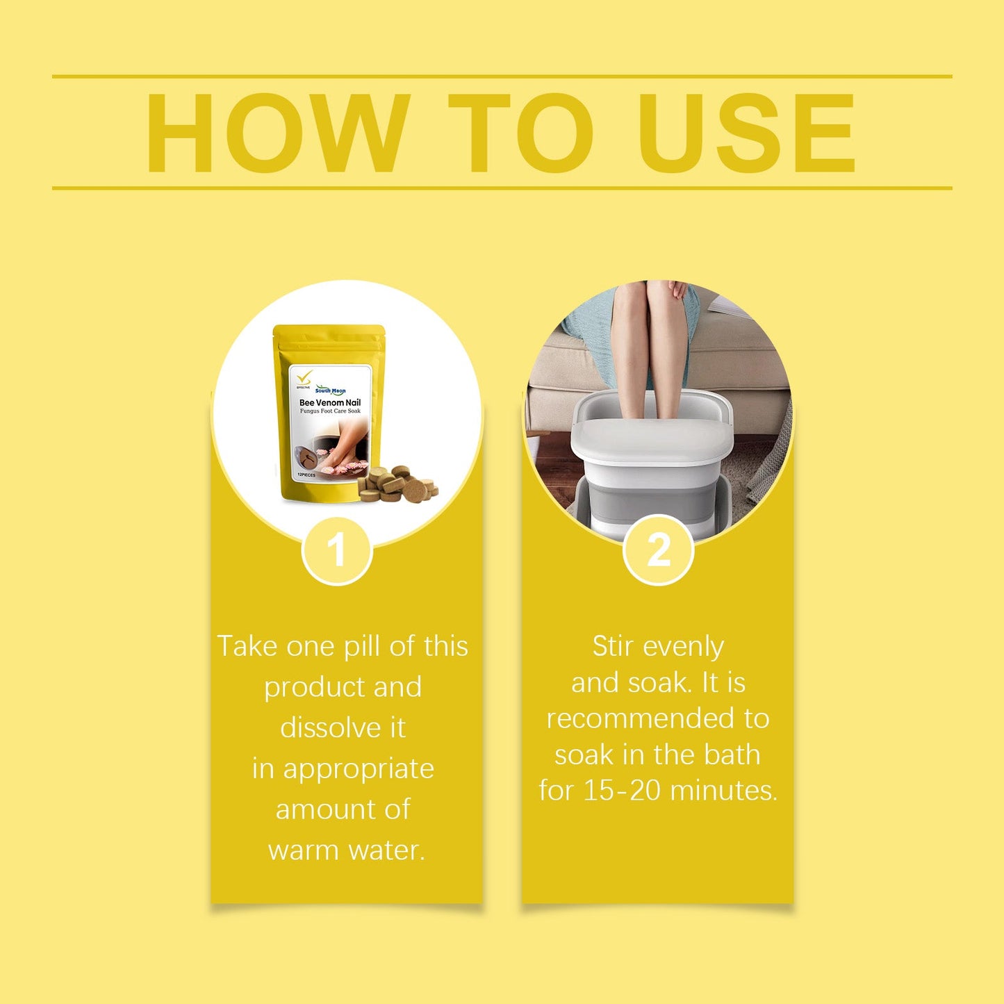 Nail Care Foot Soak, Gentle Cleaning Of Hands, Feet And Nails Moisturizing Soft Moisturizing Nail Face Foot Care - Korvel
