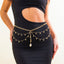 Metal Star Butterfly Waist Chain Beach Wind Pearl Tassel Body Chain - Korvel