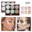 Romantic Beauty 6-Color Highlighter Repair Pearl Not Easy To Take Off Makeup Makeup Finishing Highlighter - Korvel