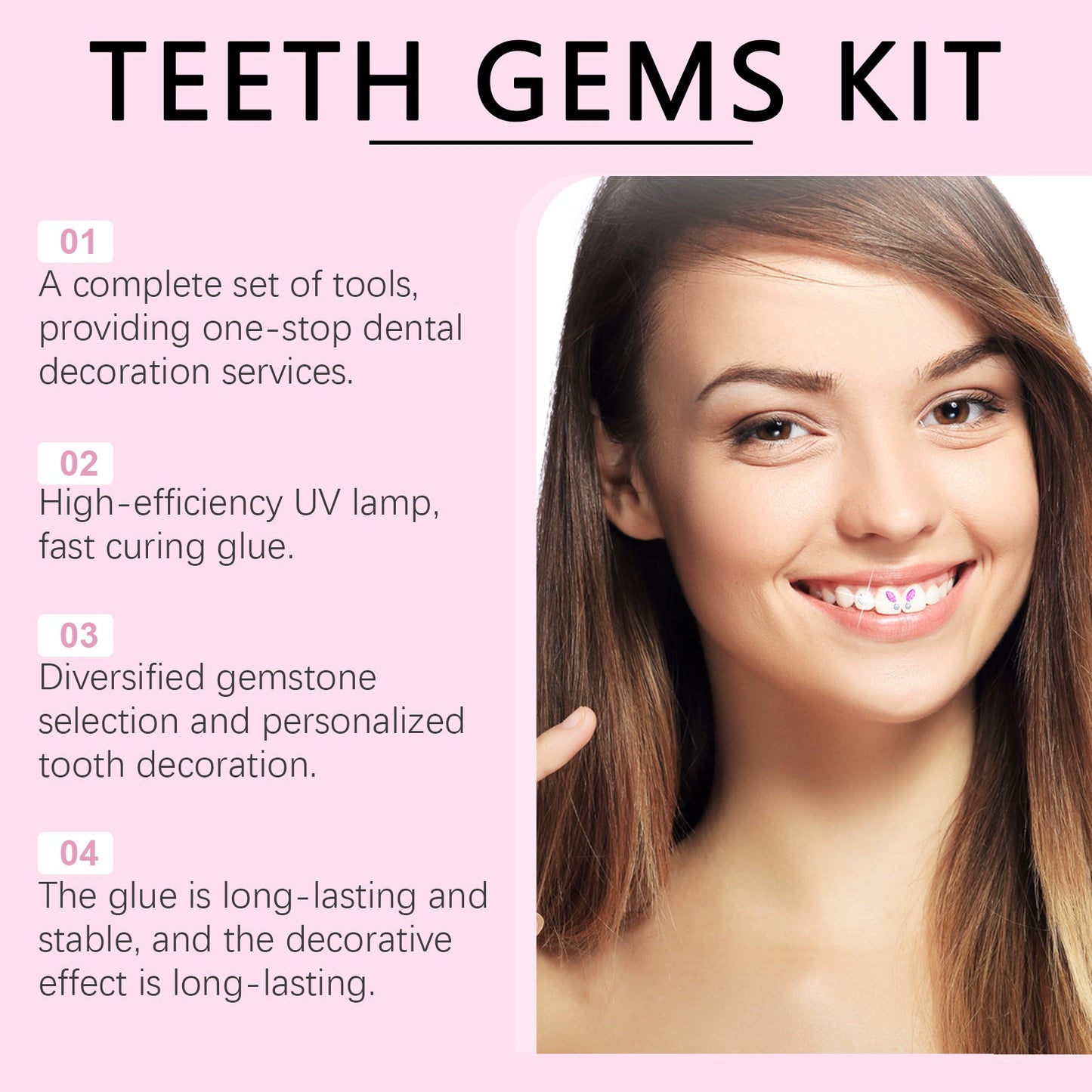 Kit de bricolaje de taladro dental personalizado para sonrisas creativas
