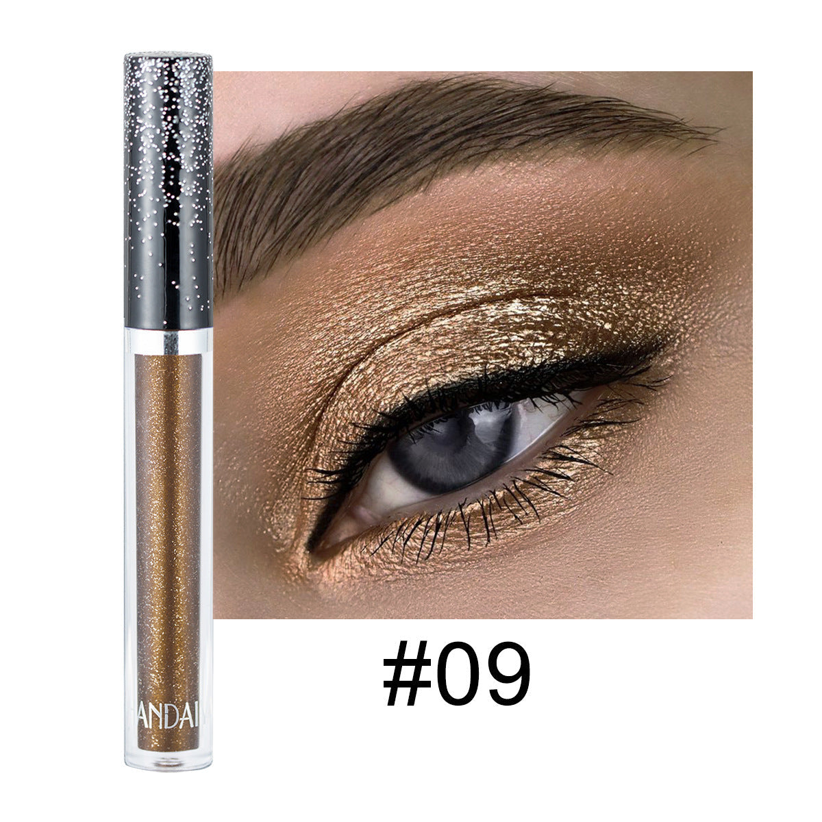 HANDAIYAN 12 Color Single Diamond Liquid Eye Shadow Psychedelic Pearly Shiny Eye Shadow Lying Silkworm Tear Makeup Eye Shadow Liquid - Korvel