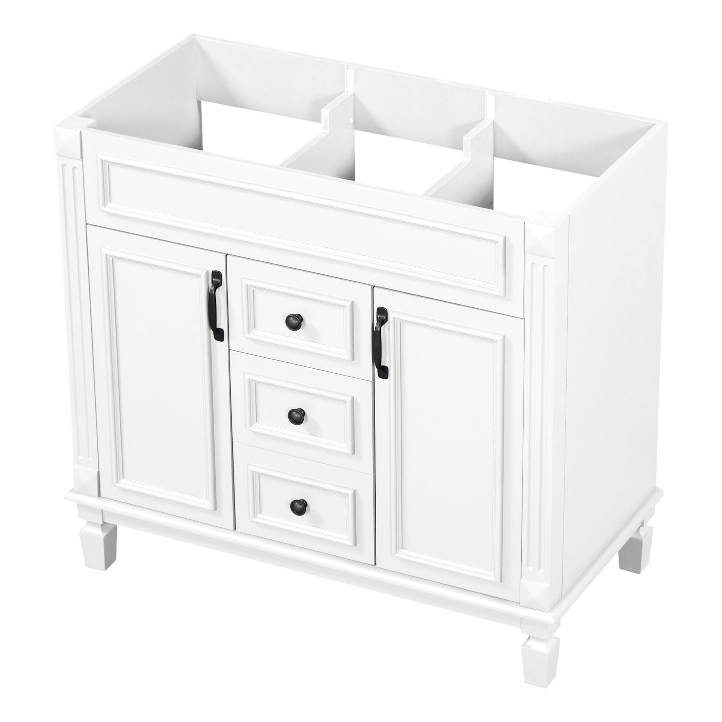 36'' Modern Bathroom Vanity - Cabinet Only with Soft Closing Doors