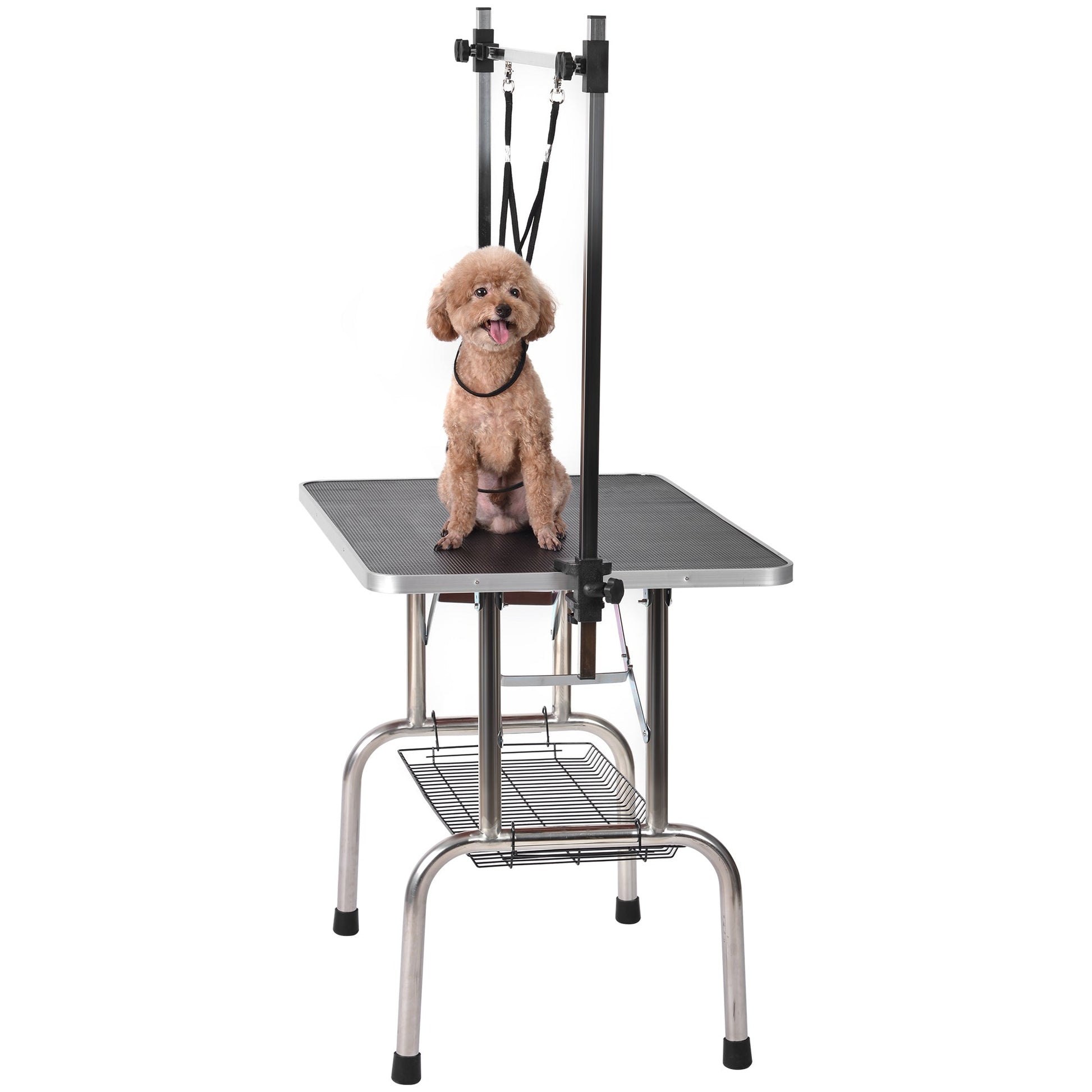 36" Professional Dog Pet Grooming Table Adjustable Heavy Duty Portable w/Arm & Noose & Mesh Tray - Korvel