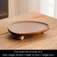 Rustic Wooden Tray Irregular Fruit Plate Dessert Plate Snack Home Storage Tray - Korvel