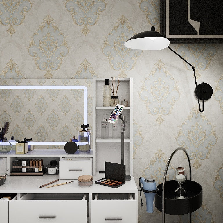 Smart mirror dressing table with drawers and storage cabinets, dressing table with bedroom dressing table, changing room - Korvel
