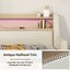 Twin Size Daybed with Storage Drawers, Upholstered Daybed with Charging Station and LED Lights, Beige - Korvel