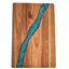 Heavy Duty Serving Tray Chopping Board With Ocean Wave  Epoxy Resin Wood Cutting Board - Korvel