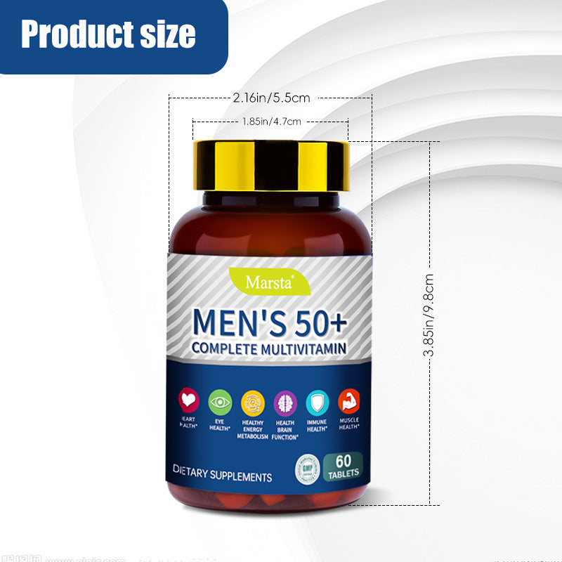 Tabletas multivitamínicas completas para hombres mayores de 50 años