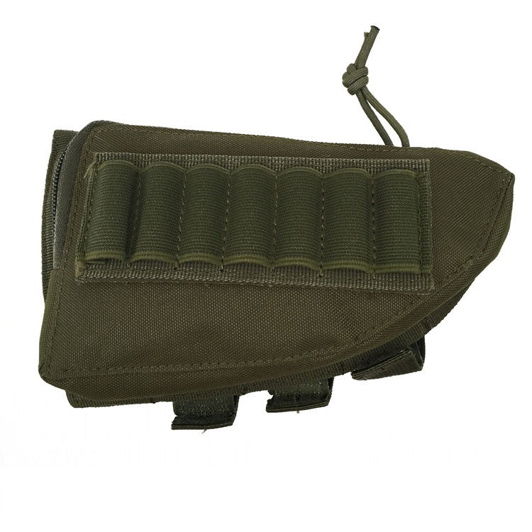 Hunting Pouch 7 Shells Butt Stock Shell Cartridge Holder Ammo Carrier Tactical Pouch - Korvel