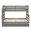Wood Twin over Full Bunk Bed with Trundle - Gray