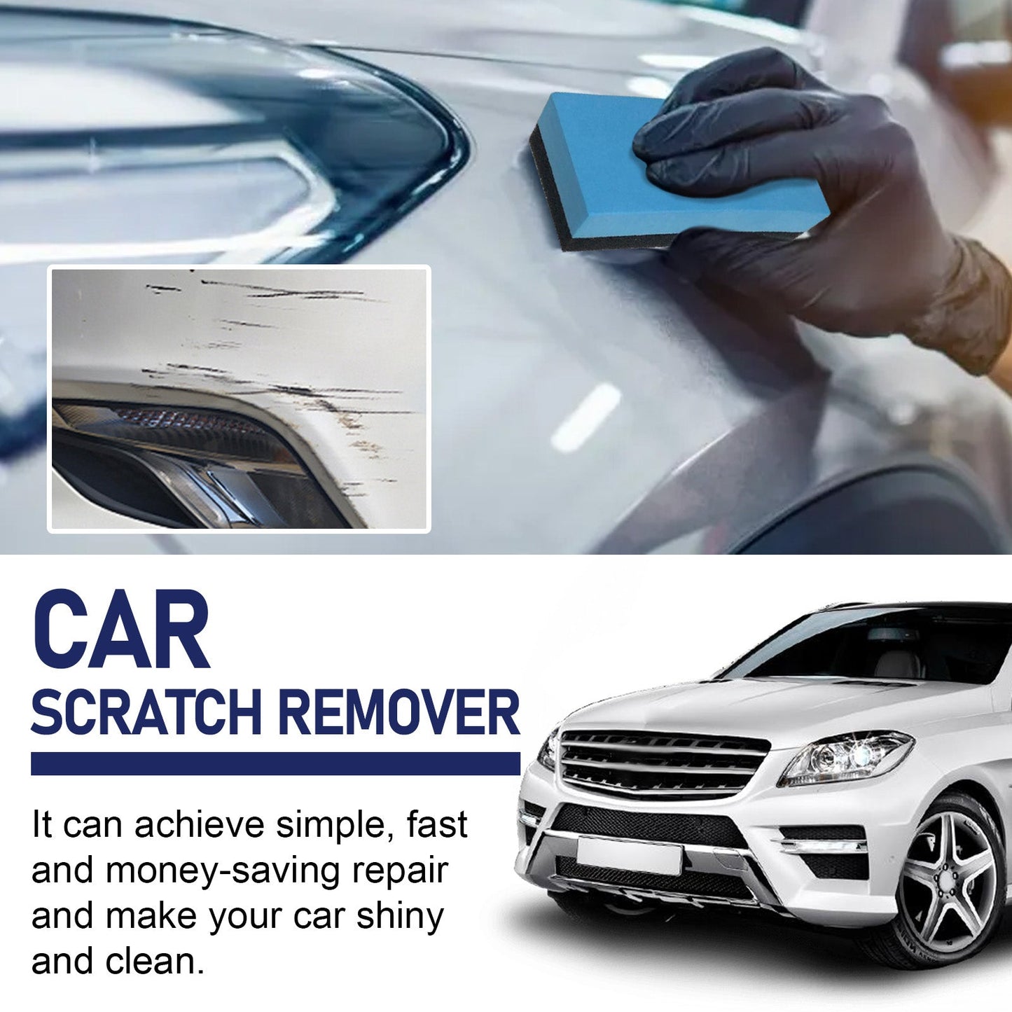 Car Scratch Remover, Repair Car Finish Scratch Polishing Refinish Coating Kit - Korvel