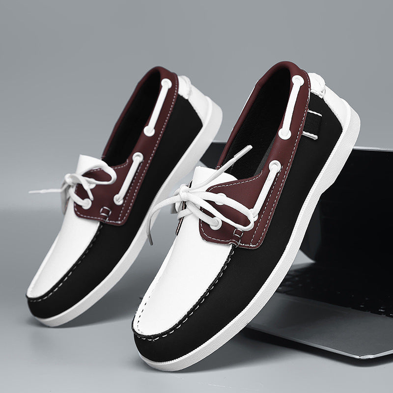 Casual Summer Men's Belted British Style Versatile Loafer Breathable Leisure Work Commuting Lazy Shoes - Korvel