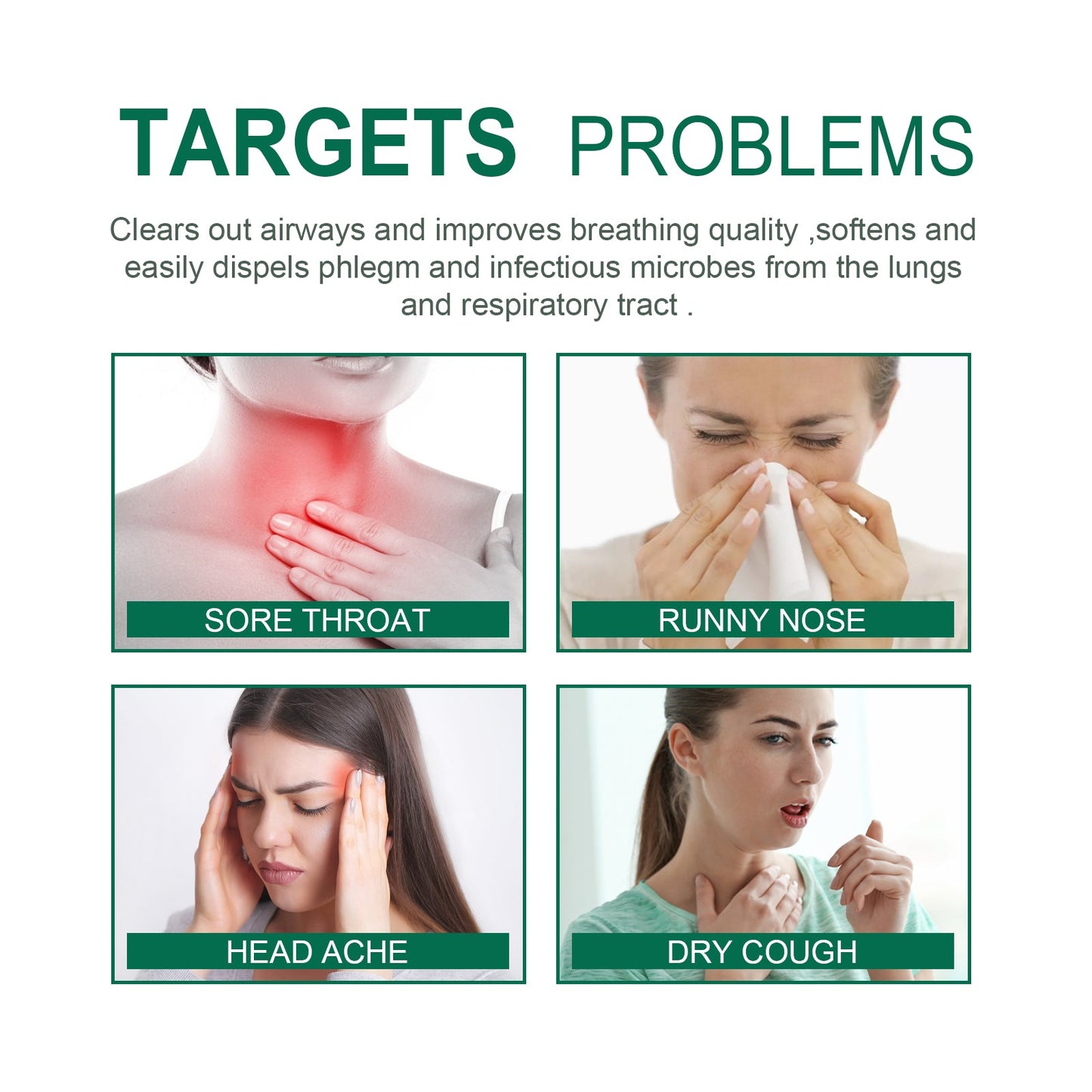 Organic Herbal Lung Cleanse Repair Patch, Relieve Nasal Discomfort Nasal Cleansing Repair Body Care - Korvel