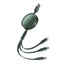 Neutral one to three data cable fast charging extension cable charging cable three in one data cable - Korvel