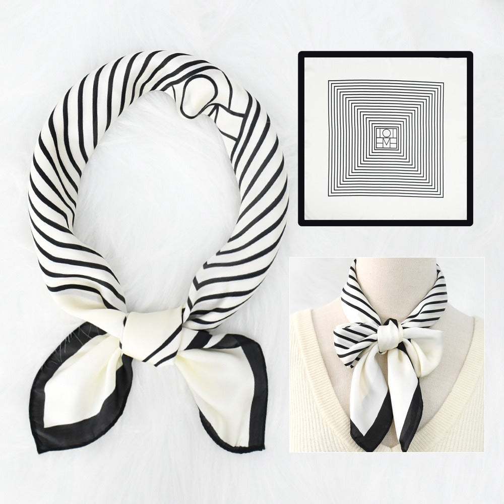 Silk Scarf Women's Sunscreen Beach Imitation Silk Versatile Silk Scarf Neckband - Korvel