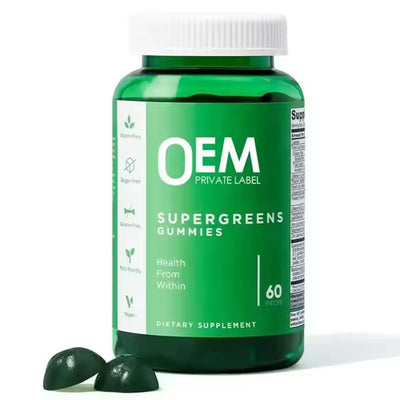 Vegetarian chlorophyll gummies super green vitamin gummies - Korvel
