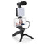 Premium Vlogging Kit with Tripod, LED Light & Microphone