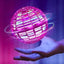 UFO intelligent sensing spinning ball magic flying ball floating ball fingertip glowing magic ball children's toy - Korvel