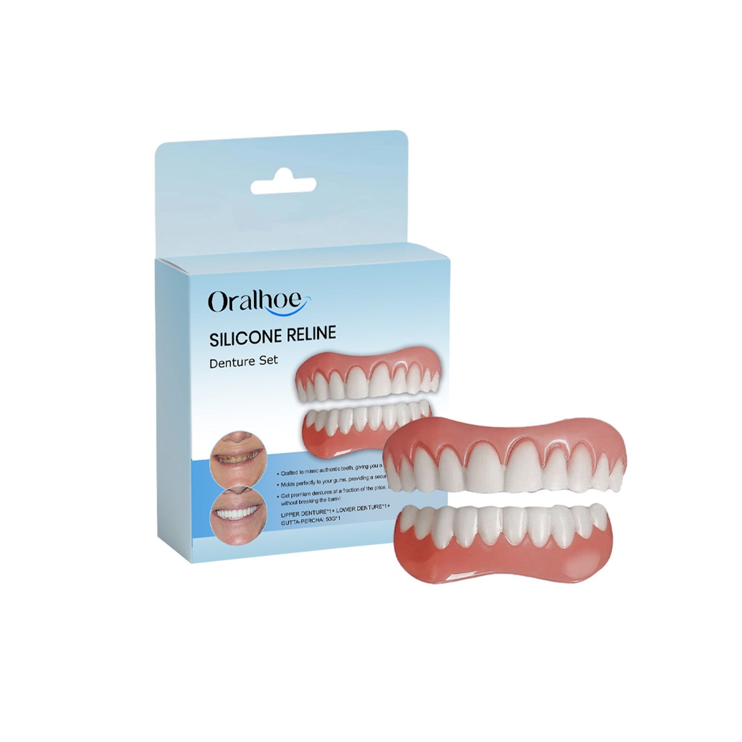 Denture Retouching Kit For Improved Comfort Denture Crevices Beauty Kit - Korvel