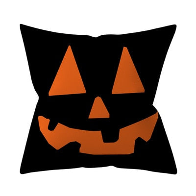 Trick or treat/pumpkin Cushion Cover 45*45cm Happy Halloween Throw Pillow Cover Happy Fall Y'all ghosts Horror Pillowcase - Korvel