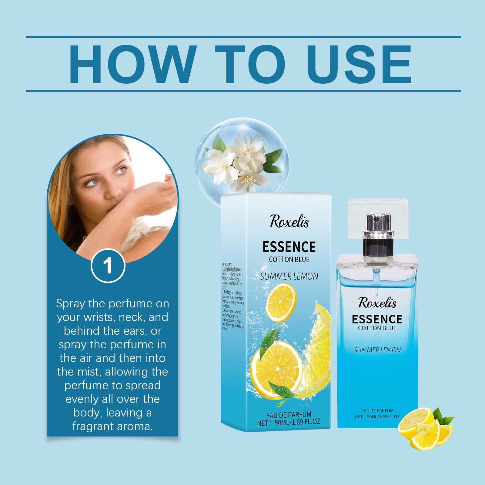 Summer Lemon Perfume Natural Fresh Lasting Bergamot Vibrant Bouquet Bouquet Light Fragrance Light Elegant Perfume - Korvel