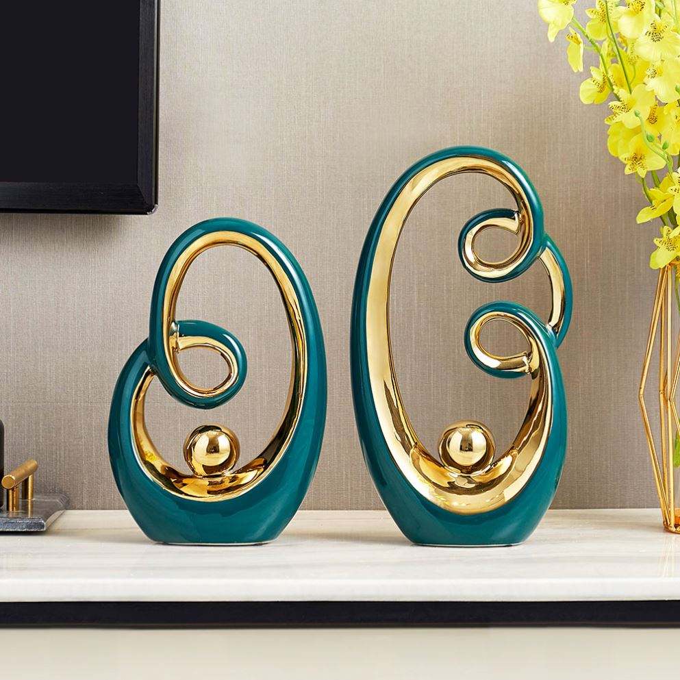 Modern Minimalist White Pottery Figurine for Home Decor