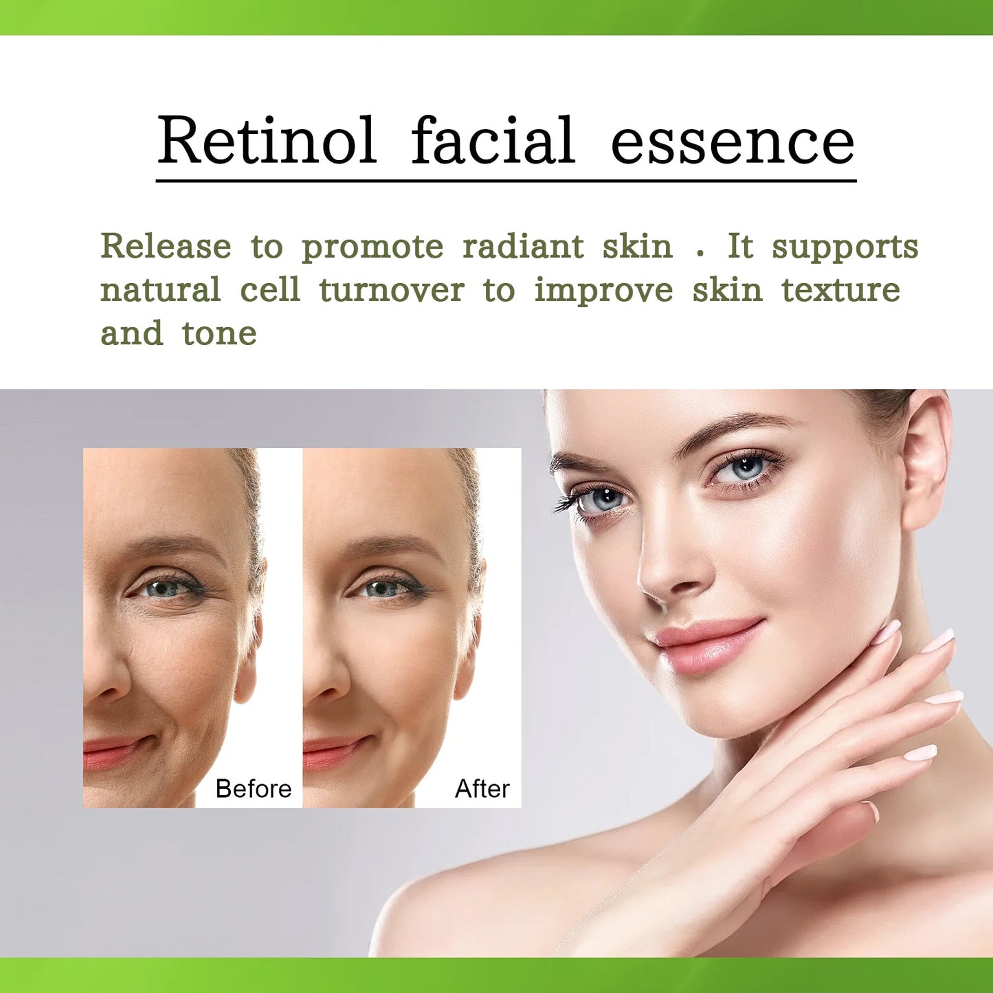 Retinol Serum, Face Anti-Wrinkle Firming Brightening Soft And Smooth Skin Serum - Korvel