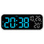 Premium Digital Alarm Clock with Temperature and Voice Control