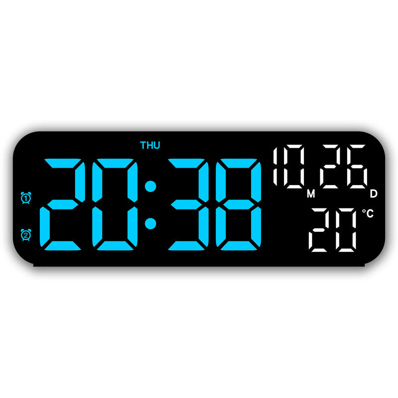 Premium Digital Alarm Clock with Temperature and Voice Control