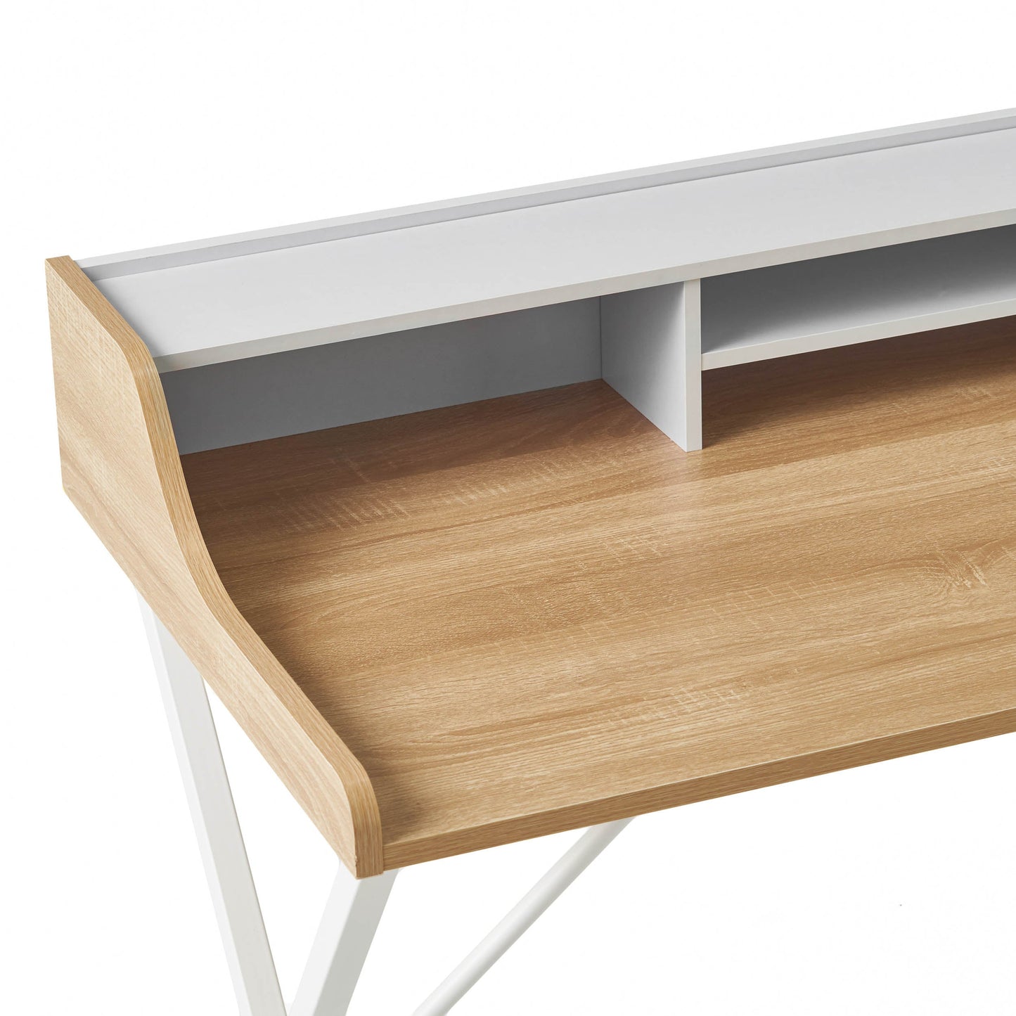 Elegant White Computer Desk for Modern Offices