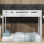 Twin over Full Bunk Bed with Built-in Ladder,White - Korvel