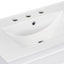 30" Bathroom Vanity with Sink Top, Bathroom Vanity Cabinet with Door and Two Drawers, Solid Wood Frame, One Package, White - Korvel