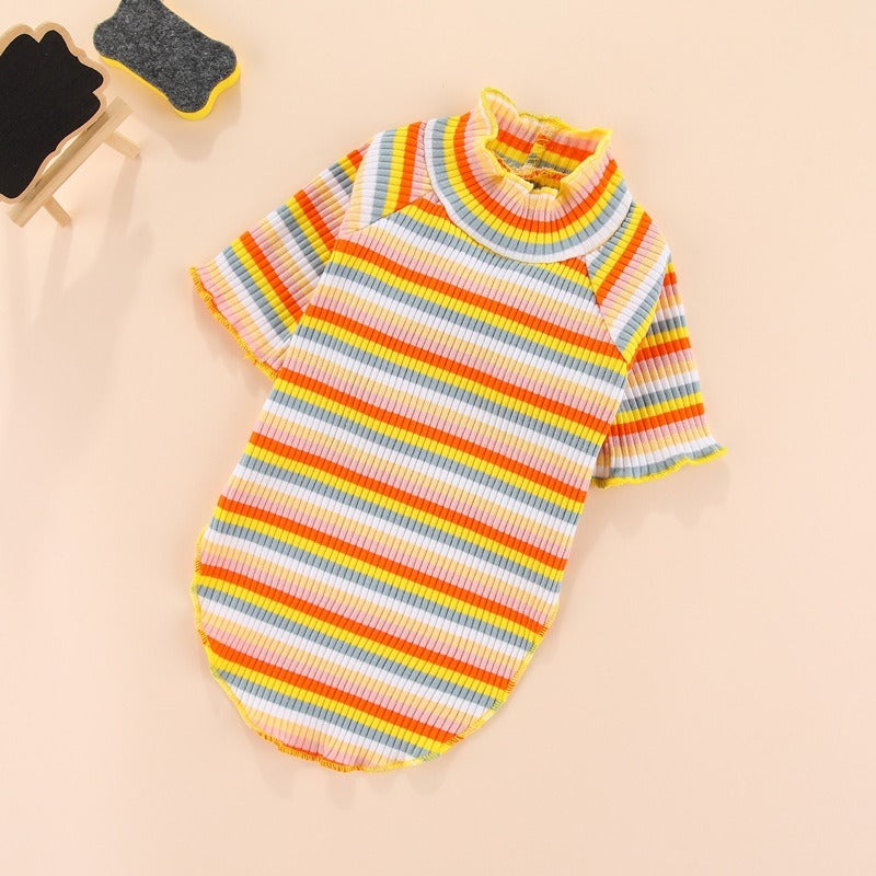 Netizen Teddy Little Dog Clothes Basecoat Summer Wear Thin Cotton Pet Clothing Spring Summer Cat - Korvel