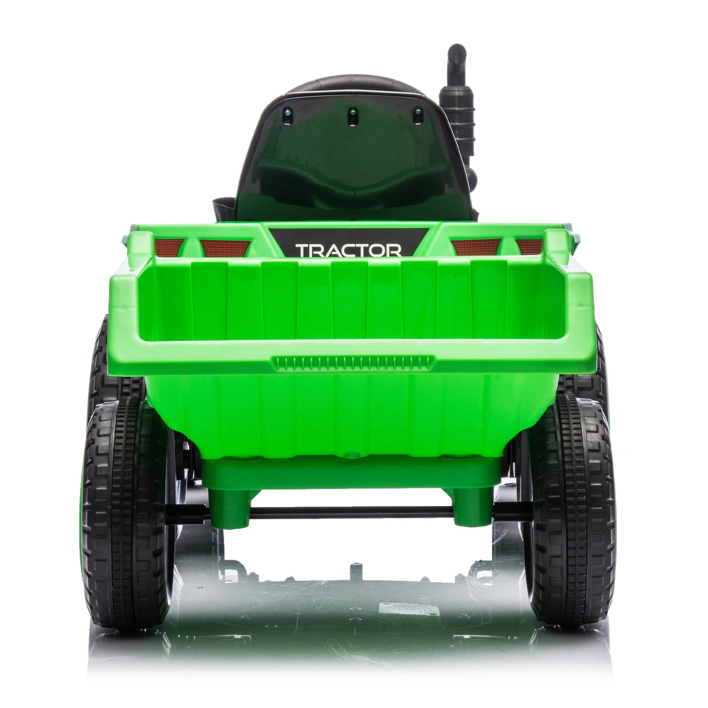 12V Electric Ride-On Tractor "Black Knight" with Detachable Tugboat