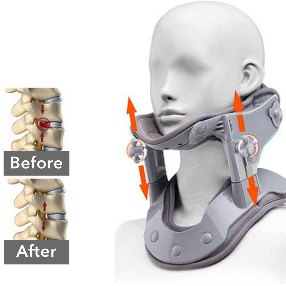 Medical Neck traction device Inflatable Cervical Collar Correction kit Neck Retractor Cervical Collar Stretcher Spine Pain Relif - Korvel