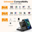 Phone Stand Tabletop 15w Fast Charging 5 in One Universal Wireless Charger Desk Charger for Iphone - Korvel
