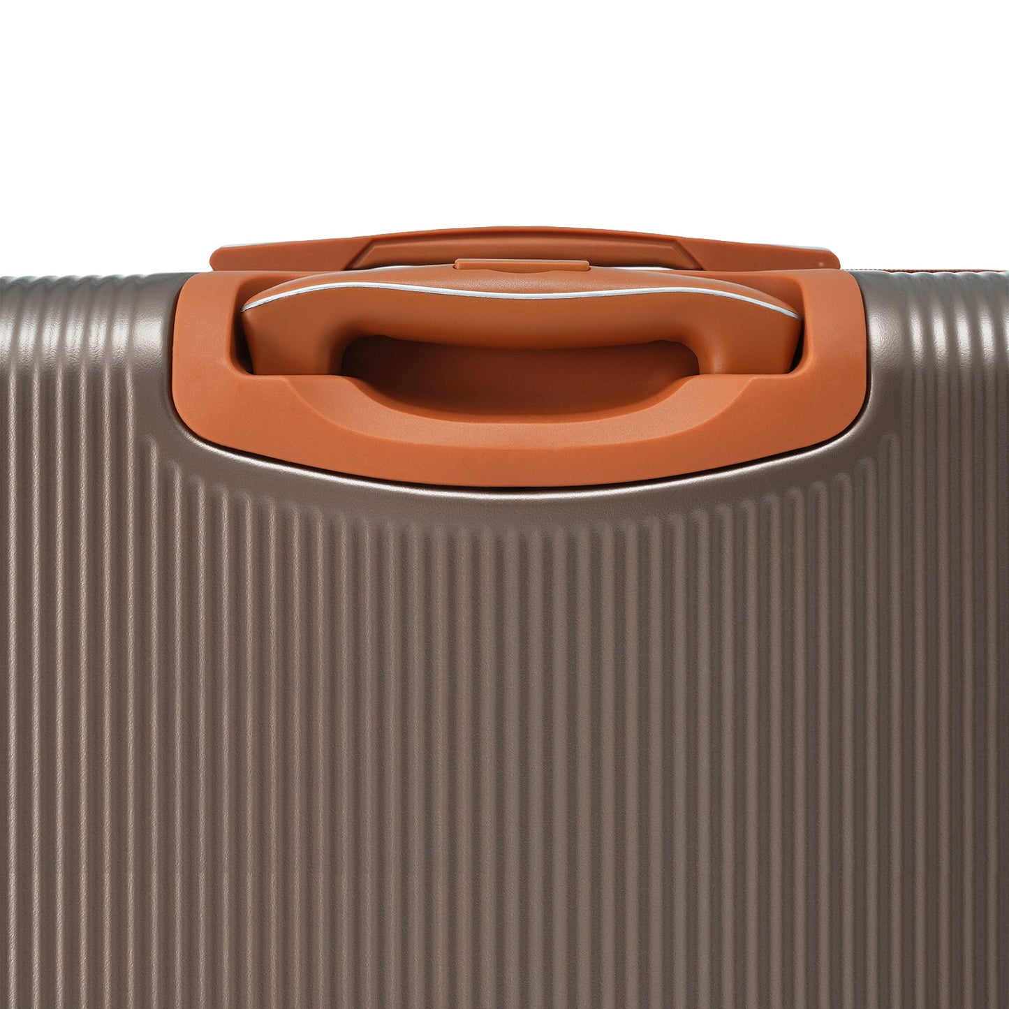 Hardshell Luggage Sets 3 Piece Carry-on Suitcase Double Spinner Wheels with TSA Lock for Men Women, Coppery (20in) - Korvel
